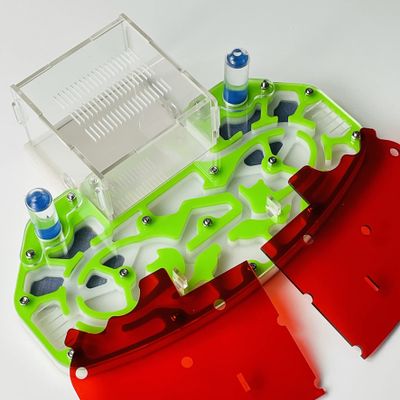 ANT GRAPE Large Size 24 x 18 cm Acrylic Ant Nest, Ant Farm, Formicarium with Built-in Arena Platform (Green)