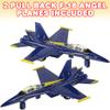 ArtCreativity Diecast F-18 Blue Angel Jets with Pullback Mechanism, 2 pcs, 6.75 inches Diecast Metal Jet Plane Fighter Toys for Boys, Air Force Military Cake Decorations, Aviation Party Favors view 2
