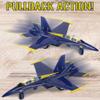 ArtCreativity Diecast F-18 Blue Angel Jets with Pullback Mechanism, 2 pcs, 6.75 inches Diecast Metal Jet Plane Fighter Toys for Boys, Air Force Military Cake Decorations, Aviation Party Favors view 4