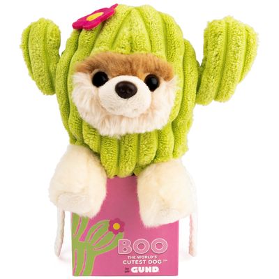 GUND The Worlds Cutest Dog Boo Itty Bitty Boo #62 Cactus Plush Stuffed Animal Dog, 5