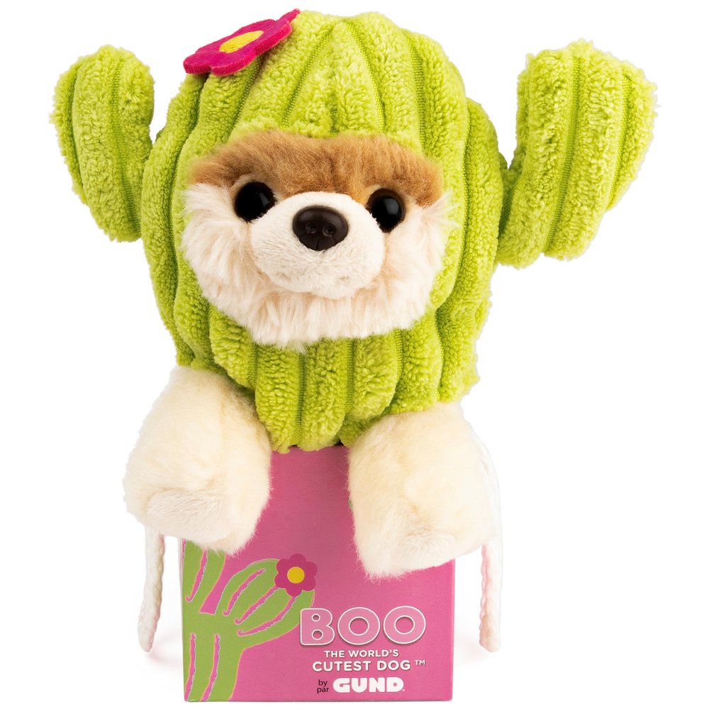 GUND The Worlds Cutest Dog Boo Itty Bitty Boo #62 Cactus Plush Stuffed Animal Dog, 5