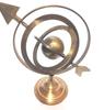 Brown Antique Globe Armillary Globe Showpiece, Brass Armillary Sphere Decor, Nautical Brass Decor 8 Inch Approx. view 4
