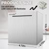 HCHANGEN Stainless Steel Piggy Bank for Adults and Kids, Must Break to Open Metal Money Bank, Unopenable Saving Box for Cash (Silver, 4.72inches) view 2