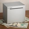HCHANGEN Stainless Steel Piggy Bank for Adults and Kids, Must Break to Open Metal Money Bank, Unopenable Saving Box for Cash (Silver, 4.72inches) view 3