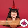 FOMIYES Halloween Headband: Witch Hat Headband - 5Pcs Halloween Witch Feather Hat Headpiece for Costume Dress up Masquerade Supplies view 2