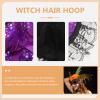 FOMIYES Halloween Headband: Witch Hat Headband - 5Pcs Halloween Witch Feather Hat Headpiece for Costume Dress up Masquerade Supplies view 3