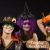 FOMIYES Halloween Headband: Witch Hat Headband - 5Pcs Halloween Witch Feather Hat Headpiece for Costume Dress up Masquerade Supplies view 4