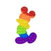 Azsure Lifestyle Large Sensory Silicon Pressure Relieve Pop It Fidget Bubble Popper Rainbow Mouse view 1