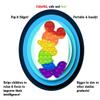 Azsure Lifestyle Large Sensory Silicon Pressure Relieve Pop It Fidget Bubble Popper Rainbow Mouse view 4