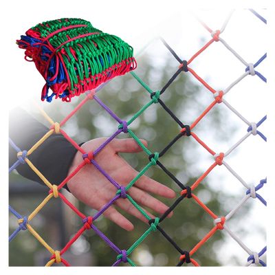 AWSAD 6mm Nylon Practical Rainbow Protection Net Railing Stairs Safety Netting Outdoor Balcony Garden FenceCustomizable Color : 15cm mesh, Size : 11m(3.33.3ft)
