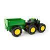TOMY Monster Treads - John Deere Tractor Toy and Wagon - Includes Lights, Sounds, and Monster Truck Tires - John Deere Farm Toys - Ages 3 Years and Up view 4