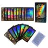 SUNHHX Tarot Cards Set, 78 Surface Laser Tarot Cards with English Instructions Book for Beginners (English Edition) view 1