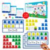 130 PCS Jumbo Magnetic Ten Frames Activity Set with Counting Bears, Math Manipulatives for Kindergarten, PreK, Preschool, Counting Bears Class Set, Math Counters Games for Kids, Homeschool Supplies view 1