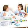 130 PCS Jumbo Magnetic Ten Frames Activity Set with Counting Bears, Math Manipulatives for Kindergarten, PreK, Preschool, Counting Bears Class Set, Math Counters Games for Kids, Homeschool Supplies view 2
