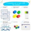 130 PCS Jumbo Magnetic Ten Frame Set, Ten Frames Class Set, Math Manipulatives for Kindergarten, PreK, Preschool, Math Counters, Games for Kids, Magnetic Counters, Teacher and Homeschool Supplies view 4