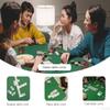 plusvivo Game Table Cover, Card Table Covers Fitted Square Felt Table Cover for Games Machine Washable - for Poker, Bridge, Mahjongg, Board Game Folding Table 36" X 36" Green view 3