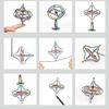 CHANGAIDA Metal Gyroscope Anti-Gravity Spinning Top Balance Toy Gift (Golden) view 2