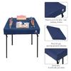 Plusvivo Felt Game Table Cover - Poker, Mahjong, Bridge; Machine Washable (36" x 36" Blue) view 2