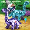 Koonie Dinosaur Toys for Girls, 2 Year Old Girl Toys, Purple Dinosaur Remote Control Reversible Sequins Dinosaur Toy Can Repeat Walk Roar Sing, Christmas Birthday Gifts for 2-7 Years Old Kids Toddler view 2