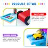 Montessori Toys for Toddlers, Children Race Track Toy with 4 Cars and 1 Wooden Parking Lot, Stable Base, Car Ramp Toy for 1 2 3 Year Old Boy Girl Gifts view 4