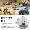 Dilwe Petrol Truck Gear Box, RC Metal Gear Box Metal Gearbox Cover Shell Differential Housing for 1/10 HSP RC Car for Thanksgiving Day for Gift for 14+ Kid(Silver) view 3