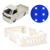 Dilwe RC Wide Body with LED Light, RC Wide Body Kit Remote Control Car Wide Body Large Surrounding Cover for Gift, RC Wide Body for WPL D12 RC Truck RC Accessories(Blue) view 4