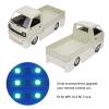 RC Wide Body with LED Light, RC Wide Body Kit Remote Control Car Large Surrounding Cover for WPL D12 Truck(Green) view 2