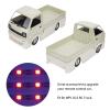 Dilwe RC Wide Body with LED Light, RC Wide Body Kit Remote Control Car Wide Body Large Surrounding Cover for WPL D12 RC Truck RC Car Replacement Parts(red) view 2