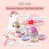 Tickle & Main Plush Tea Party Set Unicorn - 8-Piece, Rainbow - Kids Tea Set with Rainbow Teapot & Cups, Party Hat, Storybook & Unicorn Plush view 2