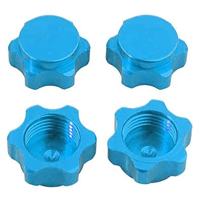 Integy Billet Machined Aluminum 17mm Hex Hub Covers for 1/8 Buggy and Monster Truck