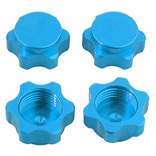Integy Billet Machined Aluminum 17mm Hex Hub Covers for 1/8 Buggy and Monster Truck
