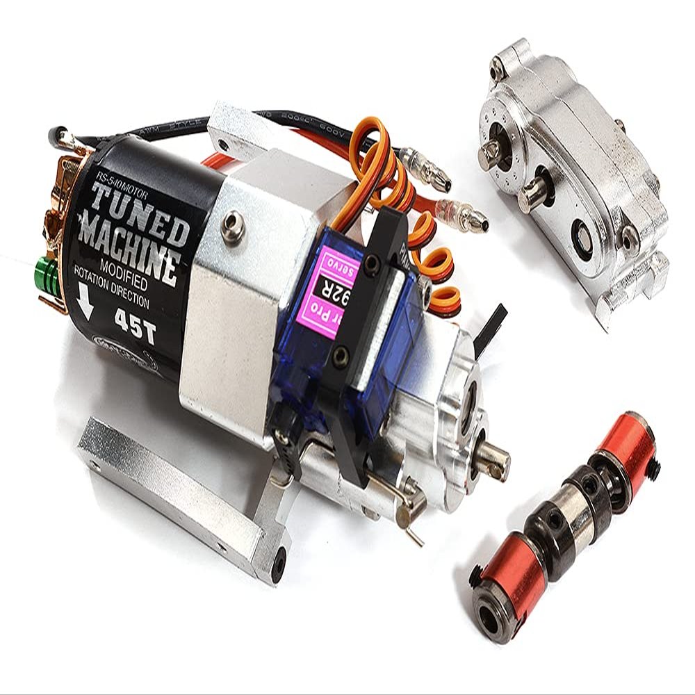 Integy 1/10 Crawler 2 Speed Gearbox w/Servo, Motor, Transfer Case & Drive Shaft