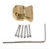 Alloy Machined Brass 11g Each Differential Cover for Axial 1/24 SCX24 view 1