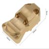 Alloy Machined Brass 11g Each Differential Cover for Axial 1/24 SCX24 view 2