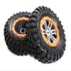 Integy 2.2 Size Dual 6 Spoke Beadlock Wheel & Tire Set (2) for 1/10 Off-Road O.D. 115mm view 1