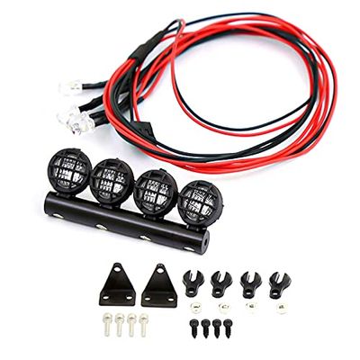 Integy Realistic Roof Top Spot LED (4) Light Set for 1/16, 1/18 & WPL L=66mm