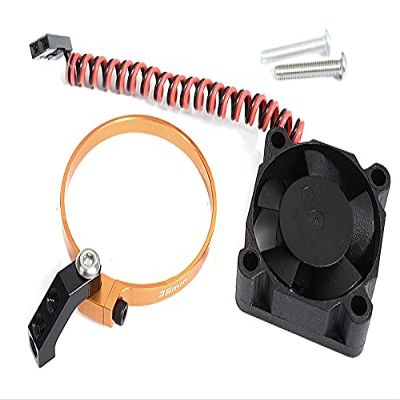 Integy 30x30x10mm High Speed Cooling Fan+Clamp Type Mount for 35mm O.D. Motor