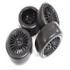 Integy 20 Spoke Complete Wheel & Tire Set (4) for 1/10 Touring Car view 1