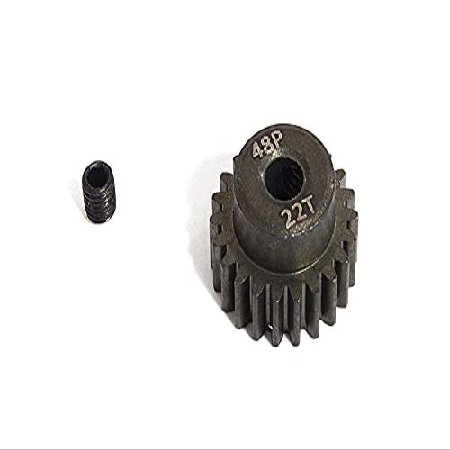 Integy Machined HD Steel 48 Pitch Pinion 22T for Brushless w/ 0.125 Shaft