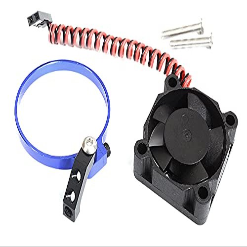 Integy 30x30x10mm High Speed Cooling Fan+Clamp Type Mount for 35mm O.D. Motor
