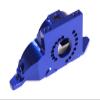 Billet Machined T2 Motor Mount for Traxxas TRX-4 Scale & Trail Crawler - Blue view 2