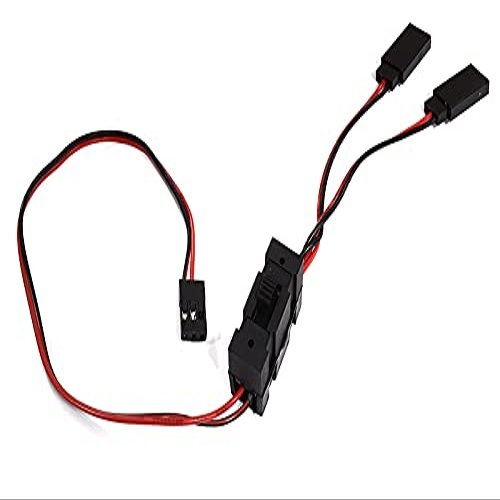 Integy Receiver Type Plugs 2-to-1 Y-Extension Wire Harness with On/Off Switch