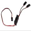 Integy Receiver Type Plugs 2-to-1 Y-Extension Wire Harness with On/Off Switch view 1