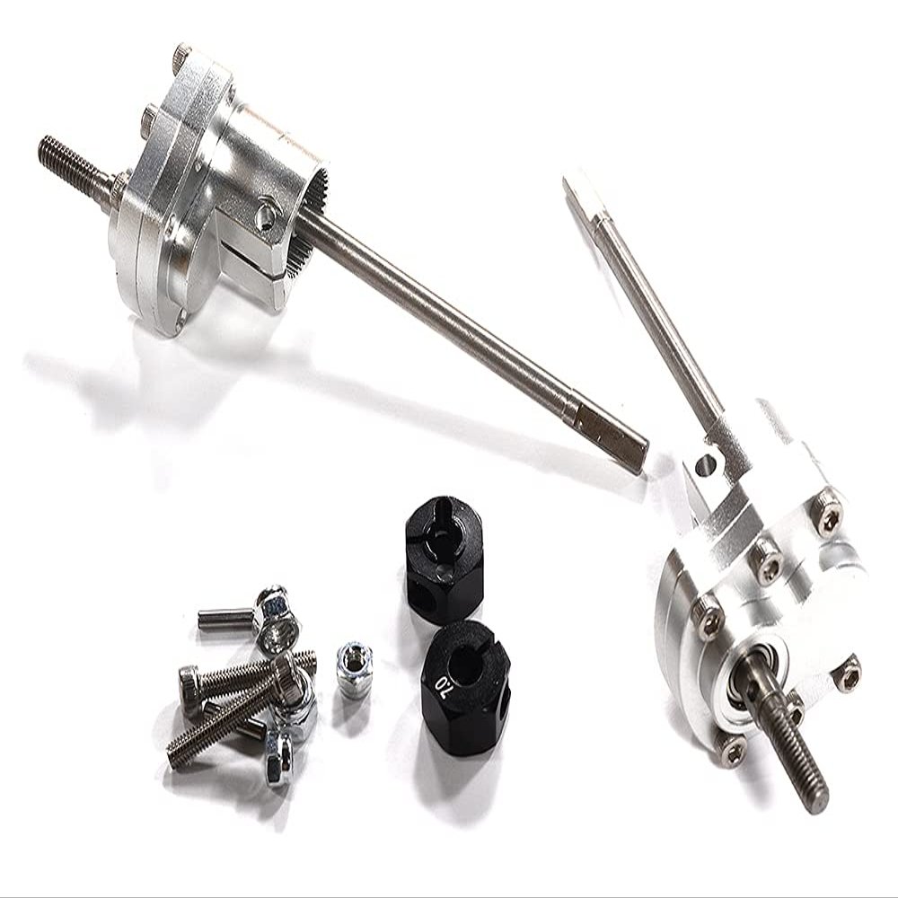 Alloy Machined Rear Portal Axle Conversion for Axial 1/10 SCX10 II