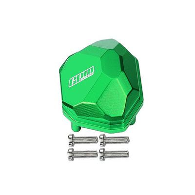 Axial 1/10 RBX10 Ryft 4WD Rock Bouncer Upgrade Parts Aluminum Front Or Rear Gearbox Cover - 5Pc Set Green