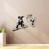 Snowboarders Silhouette Professional Snowboarder Silhouette Winter Vinyl Wall Sticker Art Wall Decal Girls Boys Kids Room Design Bedroom Winter Sport House Decoration Size(8x10 inch) view 3