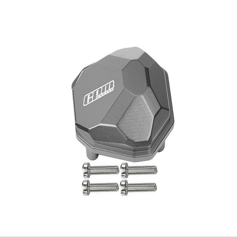 Axial 1/10 RBX10 Ryft 4WD Rock Bouncer Upgrade Parts Aluminum Front Or Rear Gearbox Cover - 5Pc Set Gray Silver