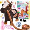 HCdoujoy Black Walking Pony Plush Interactive Pony Toy Singing Dancing Musical Realistic Pony, Stuffed Shaking Leash Horse Toy Head Buttocks Toy for Boys Girls Birthday Christmas Thanksgiving Gift view 1