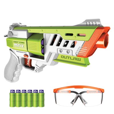 Dart Zone Max Nitroshot+ Outlaw High-Powered Hammer Prime Half-Length Pro Dart Blaster - 14+