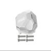 Axial 1/10 RBX10 Ryft 4WD Rock Bouncer Upgrade Parts Aluminum Front Or Rear Gearbox Cover - 5Pc Set Silver view 1